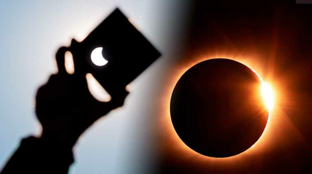 ¿Cuál es el riesgo de ver un eclipse solar sin protección?