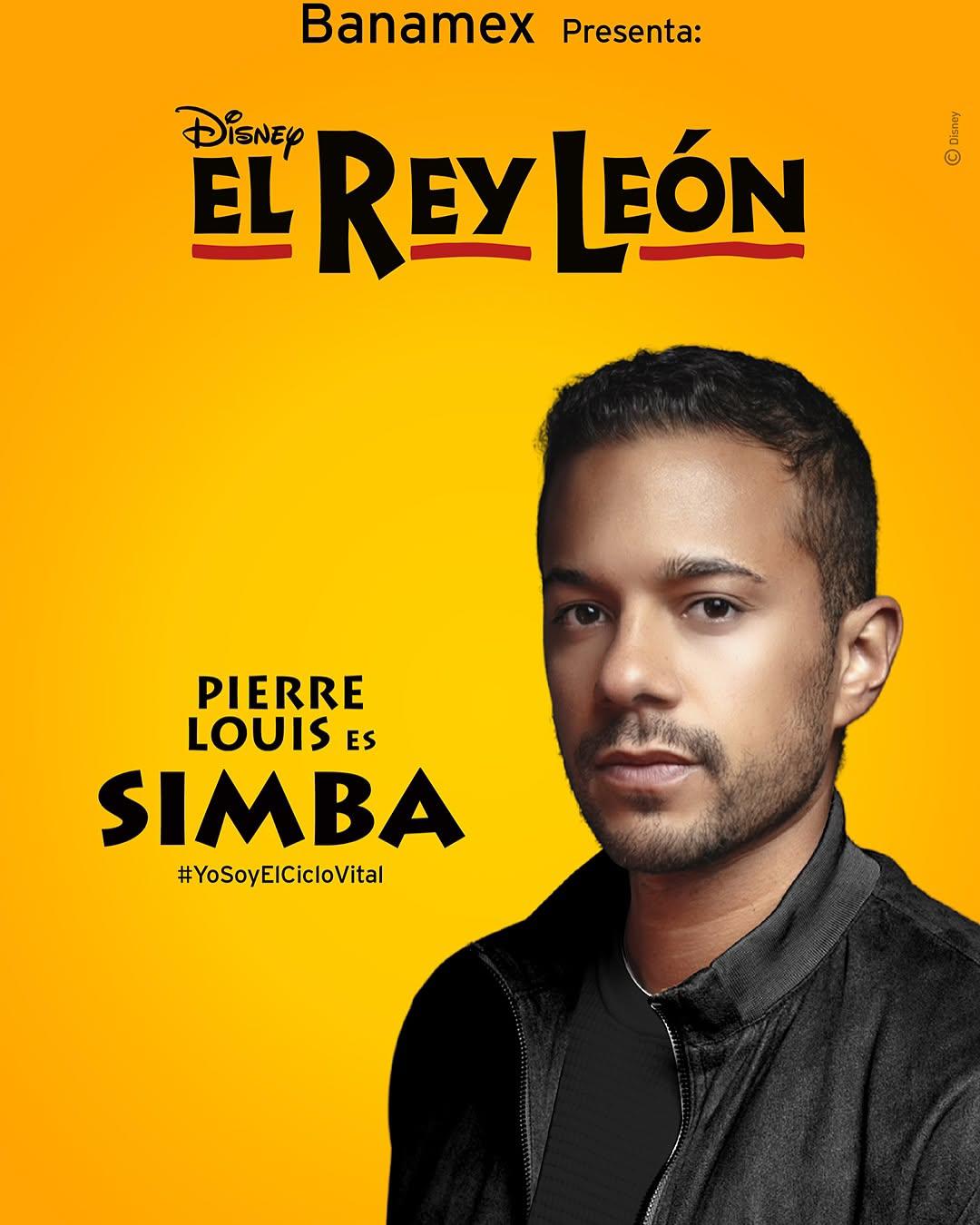 Pierre Louis es el nuevo Simba en El Rey León MX tras la salida de Carlos Rivera Pierre Louis es el nuevo Simba en El Rey León MX tras la salida de Carlos Rivera