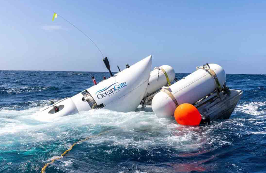 Cinco pasajeros de sumergible perdido en el Atlántico murieron por implosión de la nave Cinco pasajeros de sumergible perdido en el Atlántico murieron por implosión de la nave