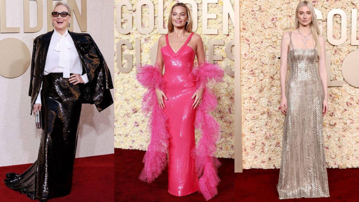 La 81 edición de los Golden Globe Awards comenzó donde más nos gusta ver a las celebridades: en la alfombra roja. Nominados y nominadas se roban los flashes en el preámbulo de la noche que marca el comienzo de la temporada de premios. De izquierda a derecha: Meryl Streep, Margot Robbie y Elizabeth Debicki