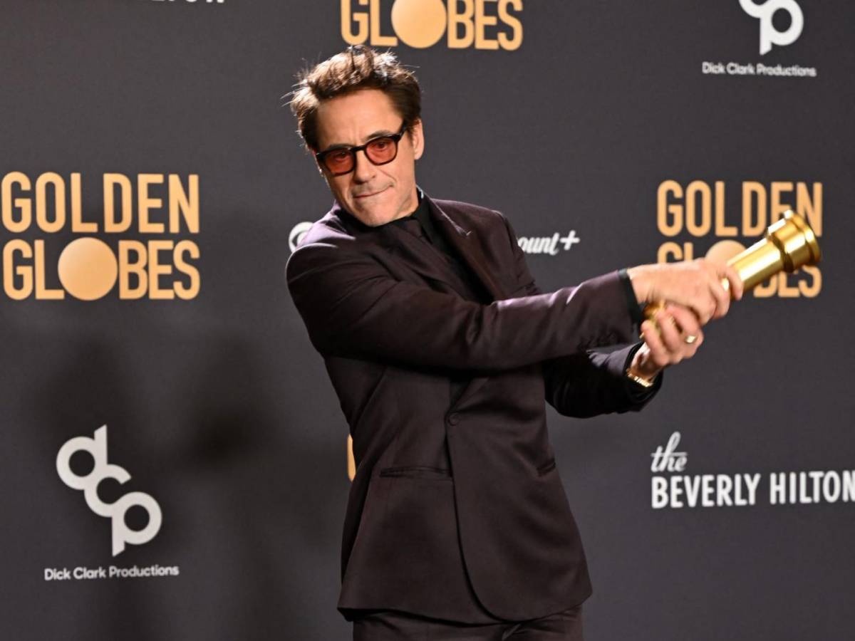 Robert Downey Jr, ganador del Golden Globe como Mejor Actor de Reparto Drama por Oppenheimer
