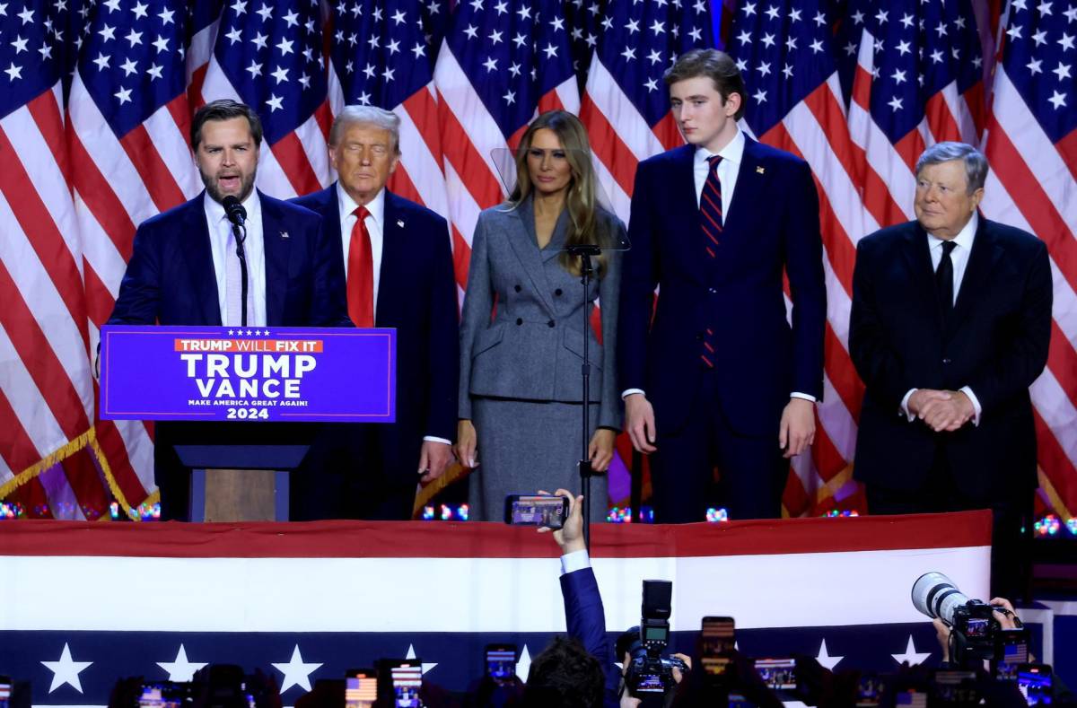 JD Vance durante su discurso al anunciarse el triunfo de Donald Trump en las elecciones. JD Vance durante su discurso al anunciarse el triunfo de Donald Trump en las elecciones.