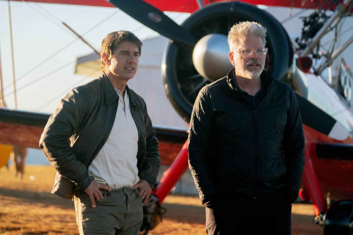 Tom Cruise y el director Christopher McQuarrie en el rodaje de Misión Imposible, Sentencia final. Foto: Paramount Pictures Tom Cruise y el director Christopher McQuarrie en el rodaje de Misión Imposible, Sentencia final. Foto: Paramount Pictures