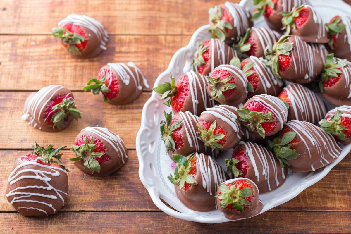 Receta de fresas rellenas de chocolate Receta de fresas rellenas de chocolate