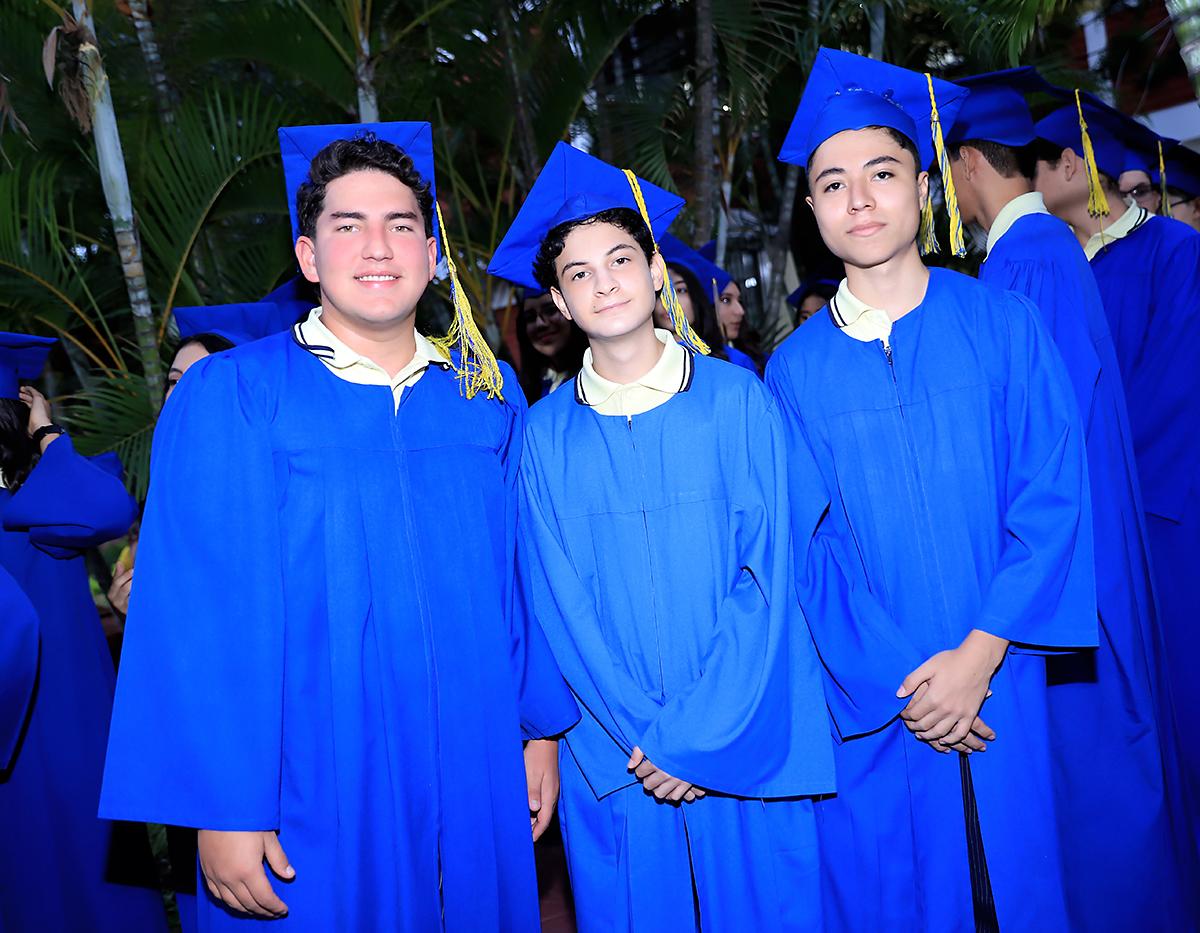 Adrián Flores, David Godoy y Elías Ramos.
