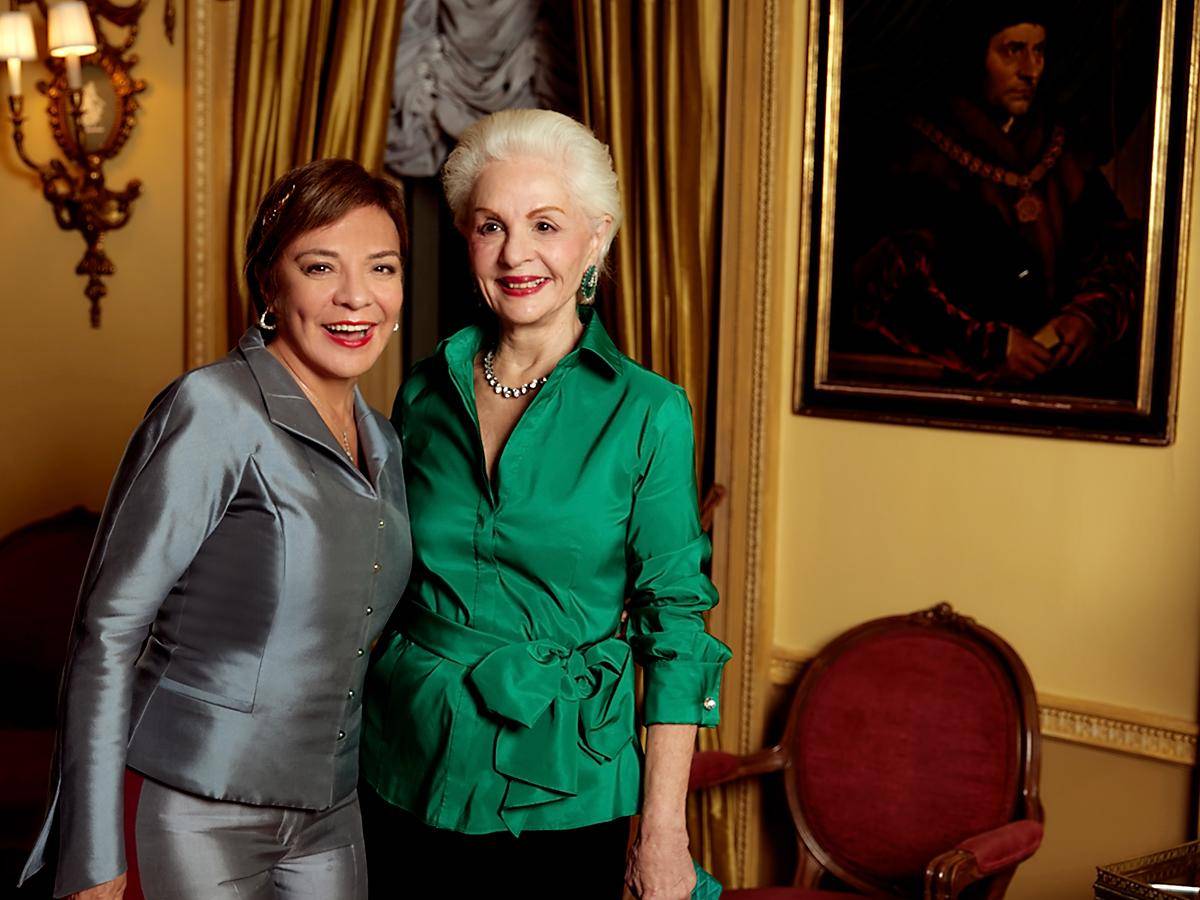 Maribel Lieberman y Carolina Herrera