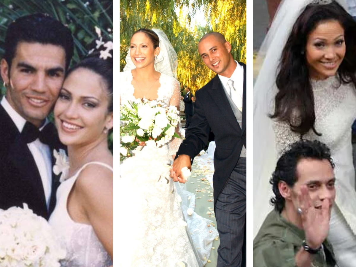 JLo en sus bodas con Ojani Noa, Cris Judd y Marc Anthony JLo en sus bodas con Ojani Noa, Cris Judd y Marc Anthony