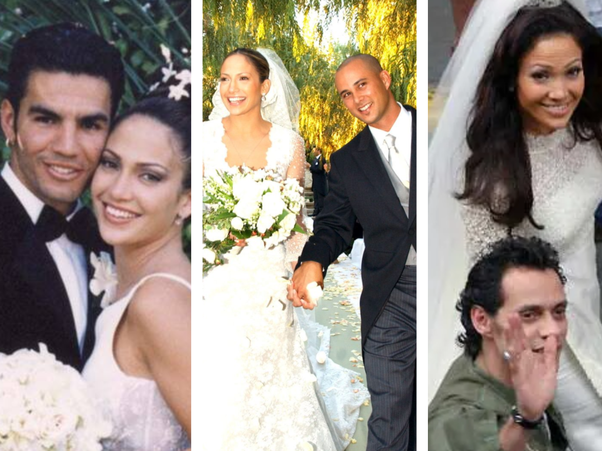 JLo en sus bodas con Ojani Noa, Cris Judd y Marc Anthony