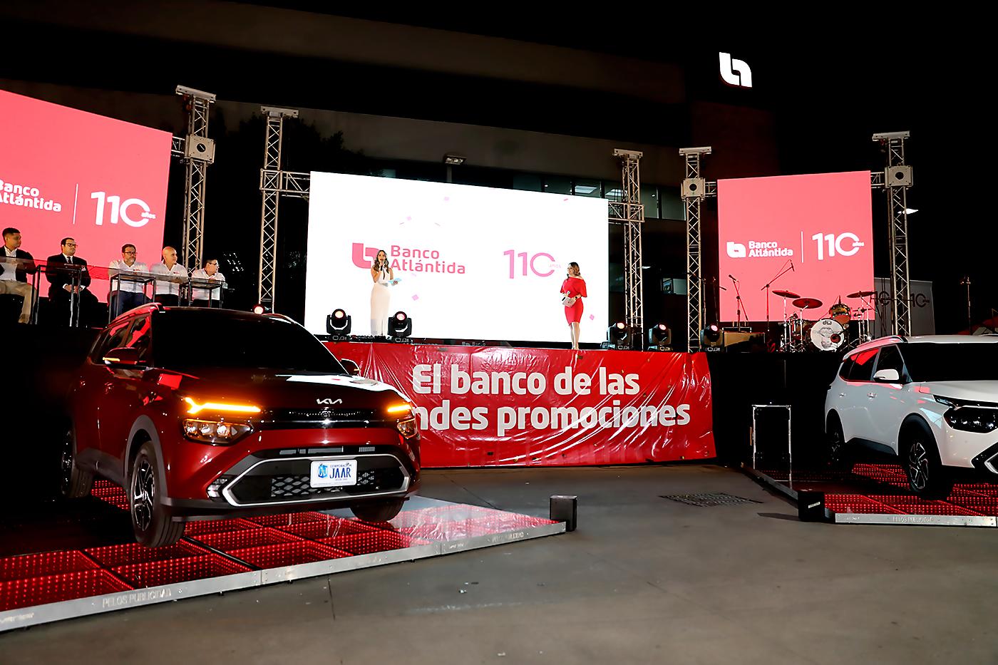 Banco Atlántida celebró su 110 Aniversario premiando la lealtad de sus clientes