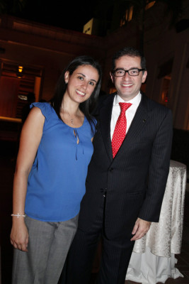 Alfonso Martínez, gerente general del Hotel Real InterContinental junto a su esposa Anabel David