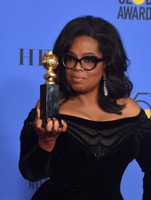 Oprah Winfrey recibió el premio Cecile B Deille en los Golden Globes