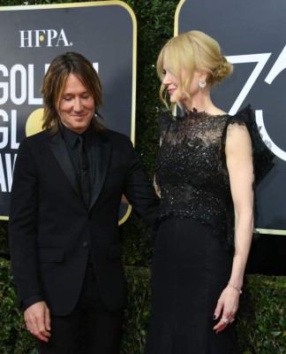 Nicole Kidman (R) and Keith Urban arrive for the 75th Golden Globe Awards on January 7, 2018, in Beverly Hills, California. / AFP PHOTO / VALERIE MACON Nicole Kidman (R) and Keith Urban arrive for the 75th Golden Globe Awards on January 7, 2018, in Beverly Hills, California. / AFP PHOTO / VALERIE MACON