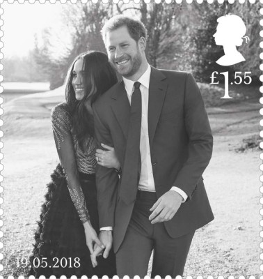 Las estampillas reales de la boda del Príncipe Harry y Meghan Markle
