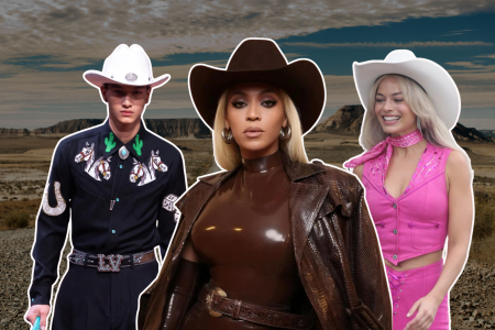 La moda cowboy, también conocida como western wear, se ha convertido en la sensación este 2024. Este estilo abraza elementos icónicos como camisas de franela, sombreros de ala ancha, chalecos de cuero y cinturones con hebillas llamativas. Pero lo que realmente ha impulsado esta tendencia a la vanguardia de la moda es su reciente aparición en las pasarelas, como la de Louis Vuitton FW 24, y la música pop con Beyoncé.
