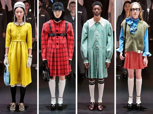 Gucci inició la Semana de la Moda en Milan con una extraordinaria runway
