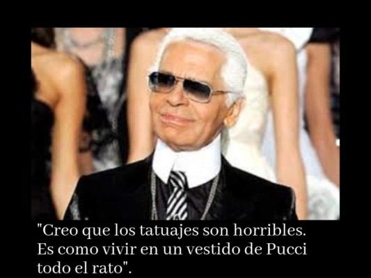 Las frases excéntricas de Karl Lagerfeld