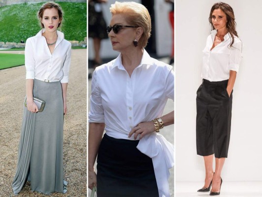 Atemporal y por siempre chic, la camisa blanca es símbolo eterno de feminidad. Desde Carolina Herrera hasta Emma Watson, todas tienen una en su armario.