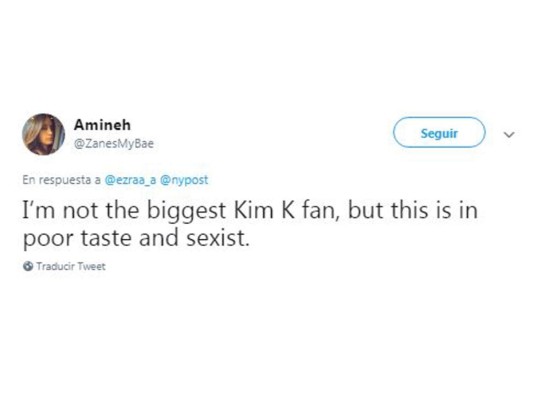 El hijo de Donald Trump defiende a Kim Kardashian por publicación sexista