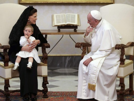 Leonor de Suecia conoce al Papa Francisco