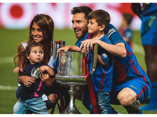 Lionel Messi postea tiernas fotografías de su familia