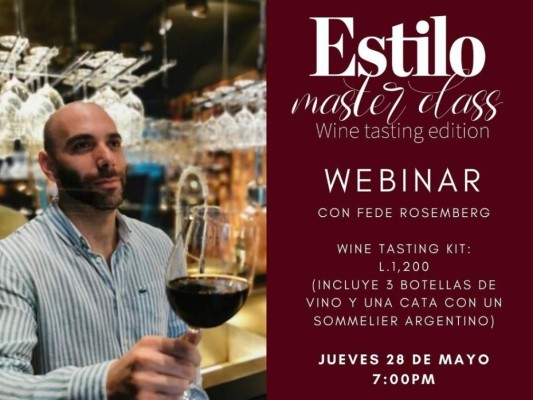 Hoy nuestra master class wine tasting edition con el sommelier argentino Fede Rosemberg