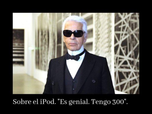 Las frases excéntricas de Karl Lagerfeld