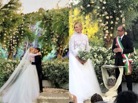 El fabuloso vestido de bodas de Chiara Ferragni
