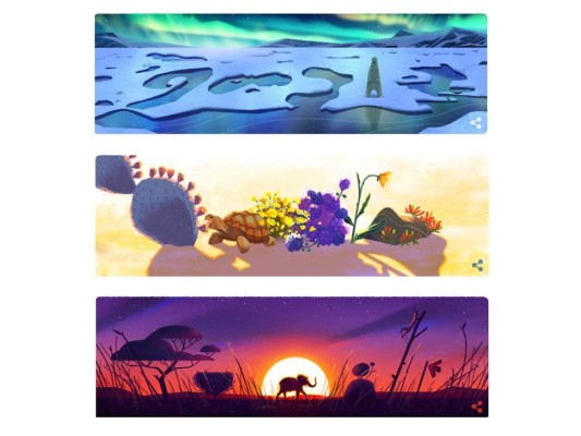 Google festeja el día de la Tierra con 5 doodles