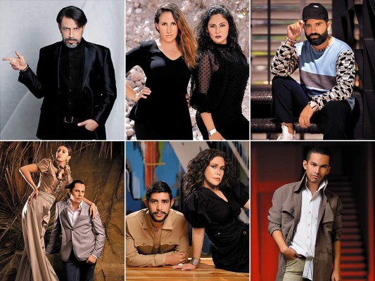Yoyo Barrientos; Gabriela Zelaya y Evelyn Madrid; Jerry Cárcamo;Roberto Ramírez; Galeano y Tirso Rubio Yoyo Barrientos; Gabriela Zelaya y Evelyn Madrid; Jerry Cárcamo;Roberto Ramírez; Galeano y Tirso Rubio