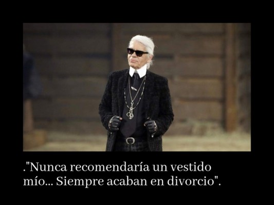 Las frases excéntricas de Karl Lagerfeld