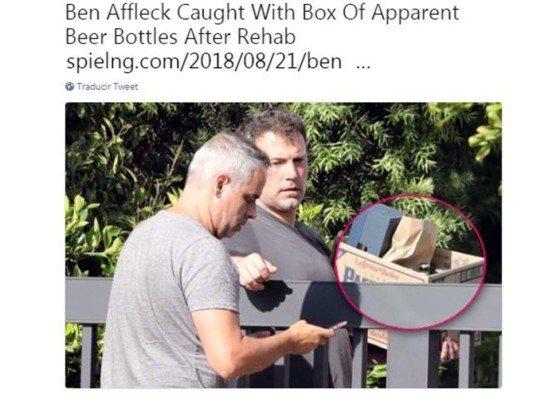Jennifer Garner lleva a Ben Affleck a rehabilitación