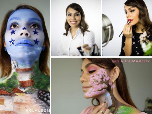 Claudia Caballero una promesa de la industria del maquillaje en Honduras