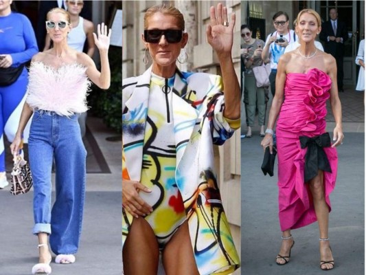 Los cautivantes looks de Céline Dion en la semana de la moda en París
