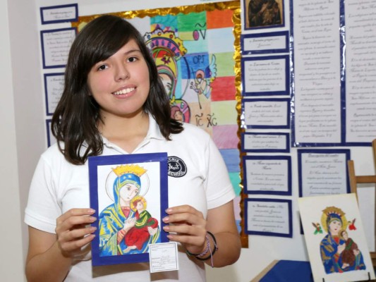 Exposición de Arte Virgen del Perpetuo Socorro en Macris School