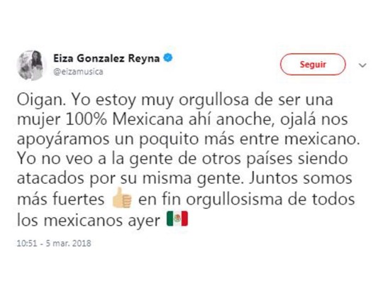 Eiza González respondió a todas las críticas sobre su vestido