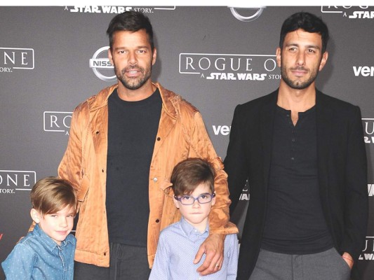 Los hijos de Ricky Martin debutan en la alfombra roja