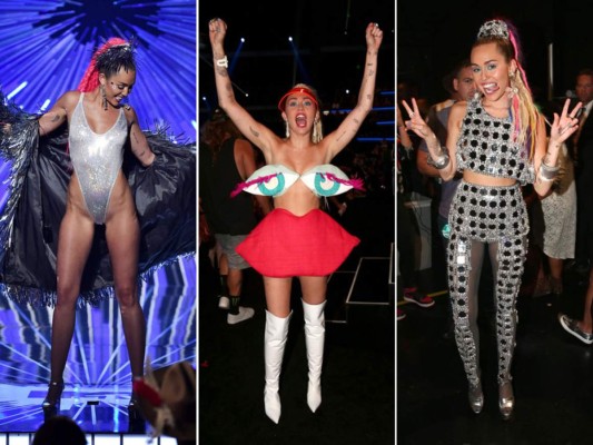 Los cambios de vestuario de Miley Cyrus