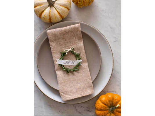 Buenas ideas para decorar la mesa en el Día de Acción de Gracias