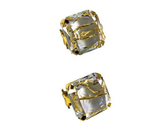 Pendientes Swarovski de edición limitada, montados en oro de 14K by @manuel_aguirre_orfebre