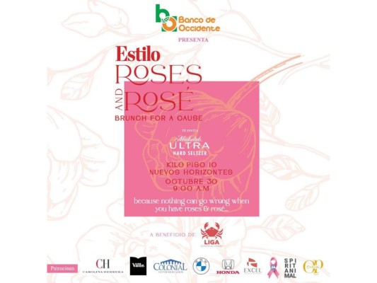 Banco de Occidente presenta Roses and Rosé Brunch for a Cause by Estilo