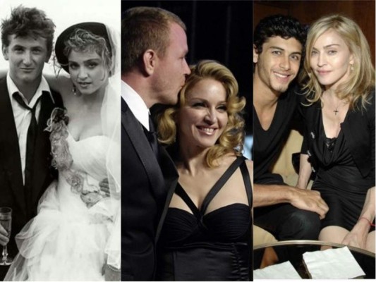 El historial amoroso de Madonna