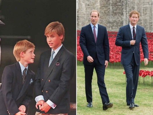 Los momentos más adorables de Harry y William a través de los años