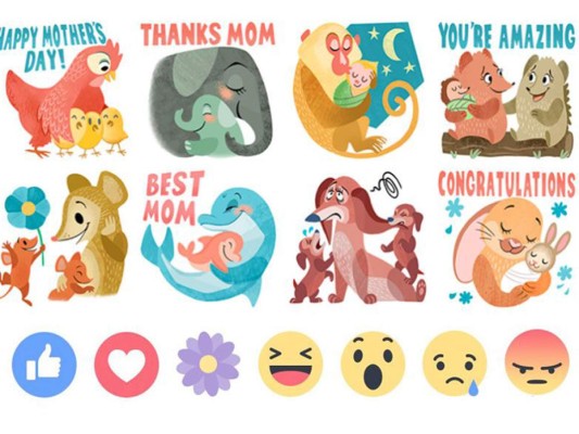 El emoticon para celebrar a Mamá en Facebook