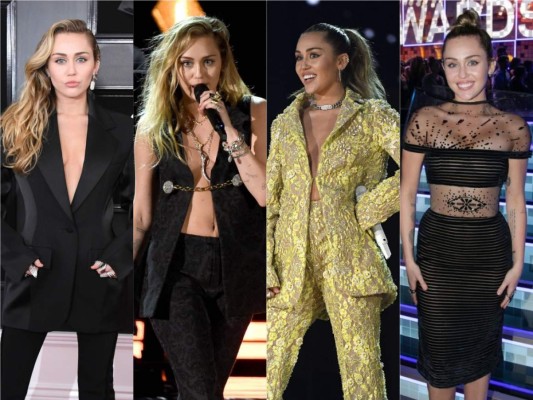 Miley Cyrus deslumbra con 4 looks diferentes en los Grammys 2019