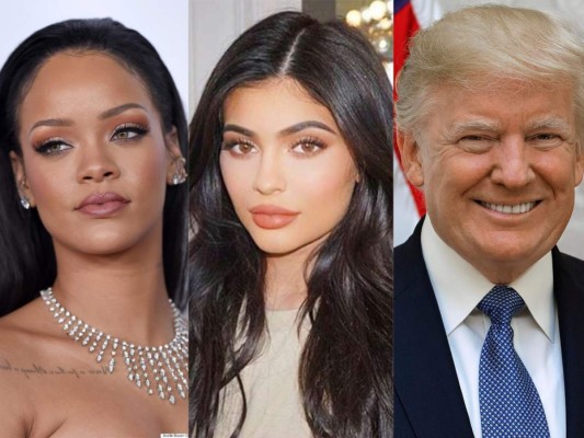 Kylie Jenner, Rihanna y Donald Trump entre los más influyentes de las redes sociales
