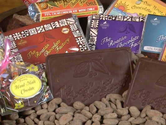 The Roatan Chocolate Factory, West End. The Roatan Chocolate Factory, West End.