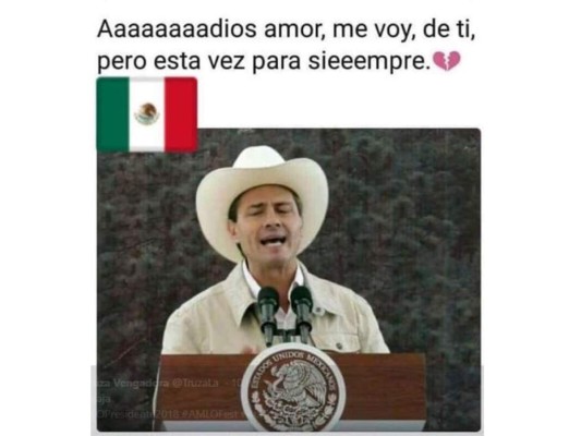 La despedida de Peña Nieto en memes