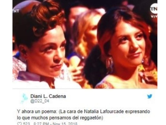 Memes de la reacción de Natalia Lafourcade en los Grammy Latinos