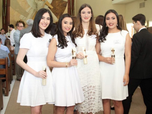 Arianie Siwady, Larissa Torres, Camila Chahín e Isabella Carpio. Foto: Alex Muñoz