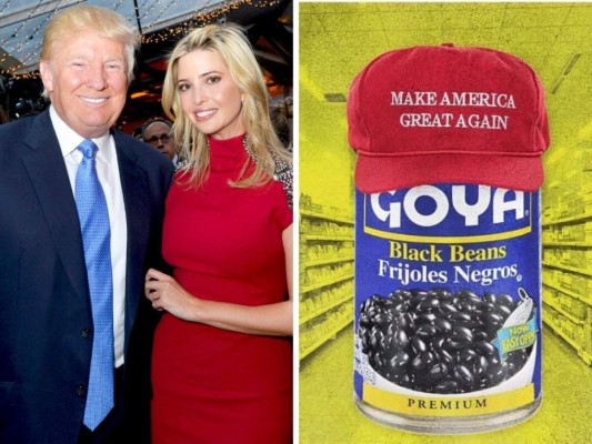 Donald Trump y su hija Invanka promueven los productos de Goya  